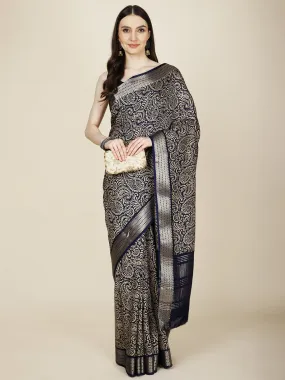 Abstract Woven Handloom Saree