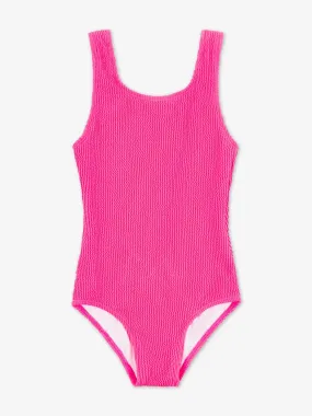 Addison - Square Neck One Piece Swimsuit with Crinkle Texture Fabric