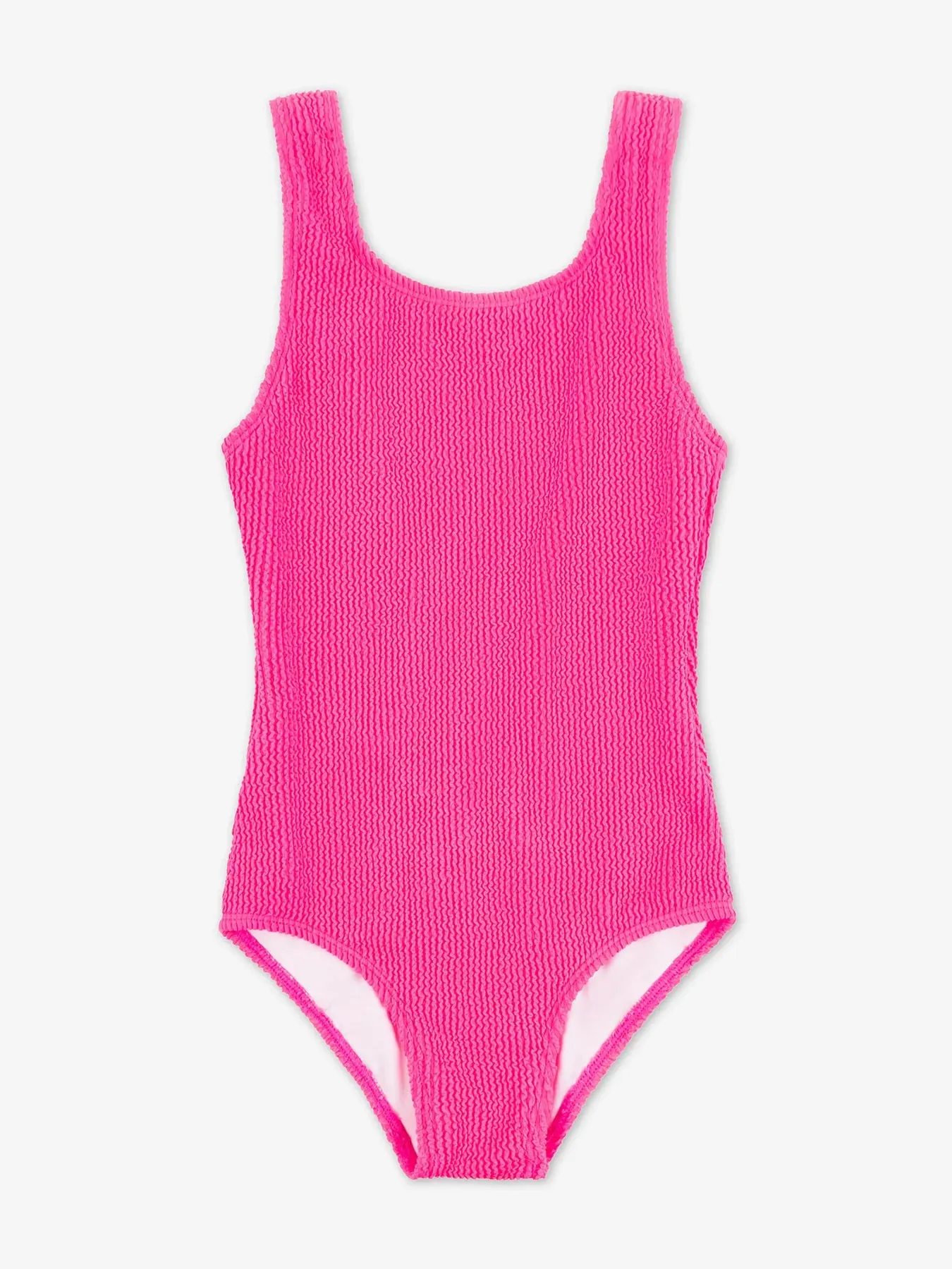 Addison - Square Neck One Piece Swimsuit with Crinkle Texture Fabric