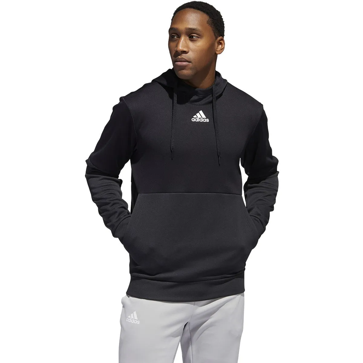 adidas Men's Black/White Team Issue Pullover