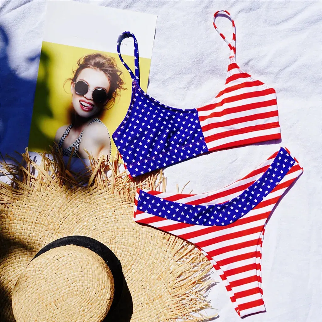 All-American Beauty Flag Bikini