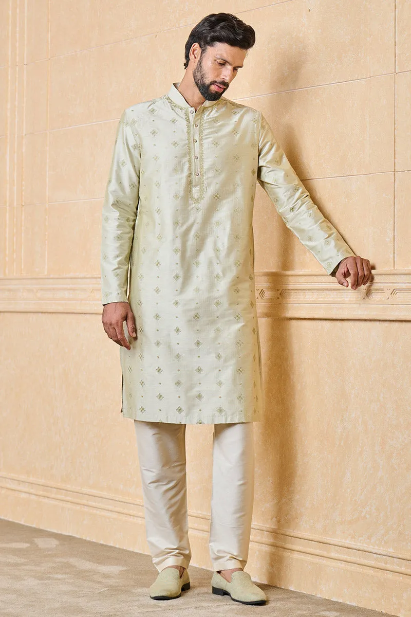 All Over Embroidered Kurta Set