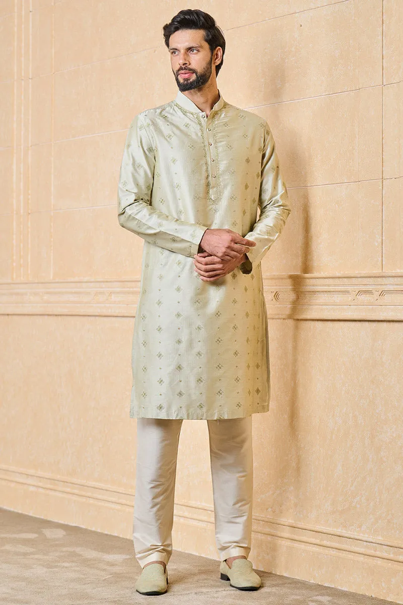 All Over Embroidered Kurta Set