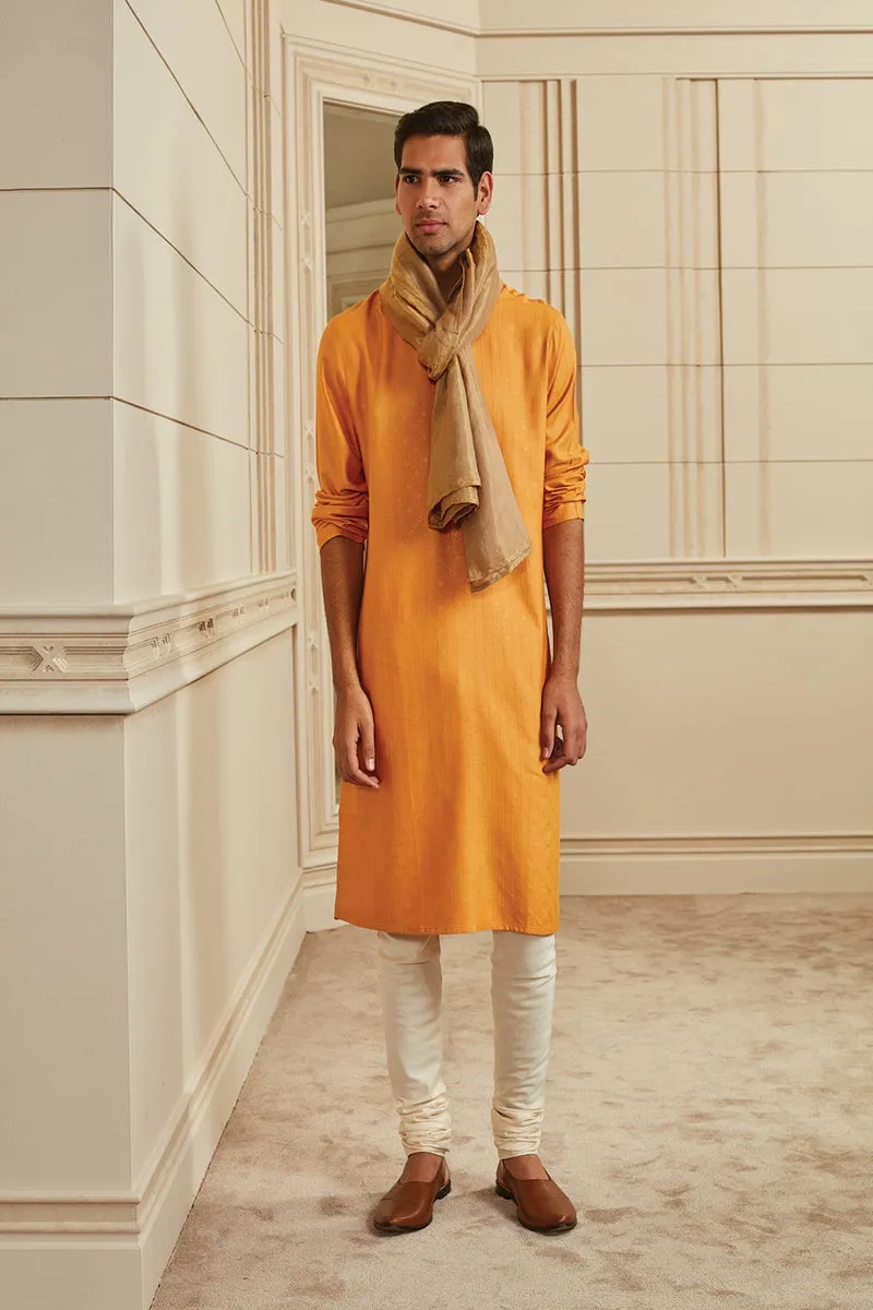 All Over Self Textured Kurta Set