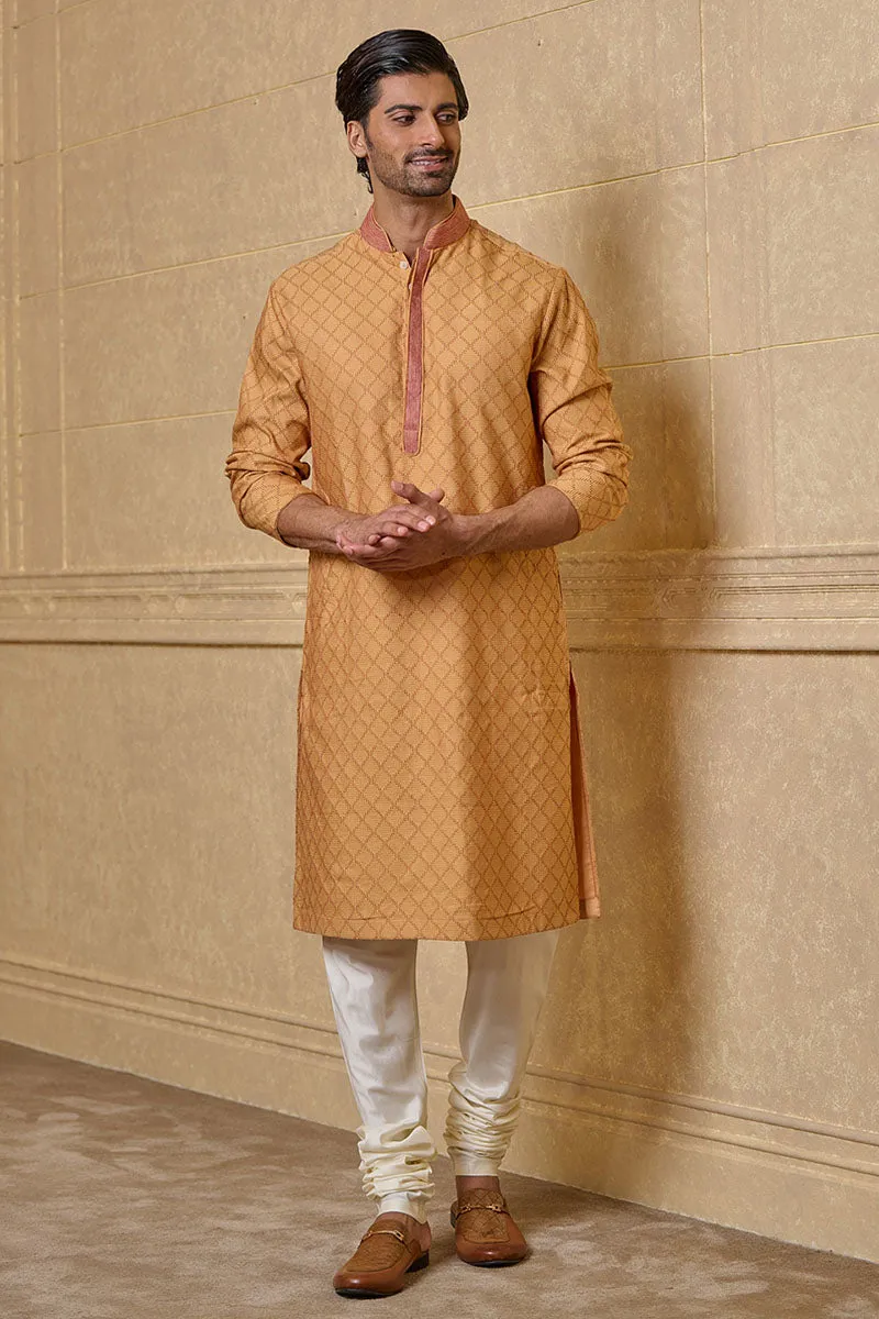 All Over Textured Kurta Set