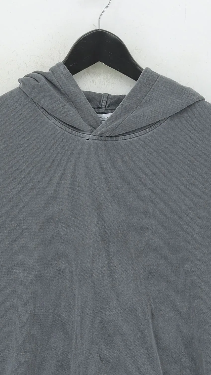 & Other Stories Men's Hoodie S Grey 100% Cotton