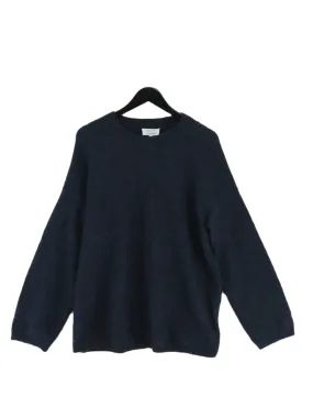 & Other Stories Men's Jumper S Blue Other with Elastane, Polyamide, Wool