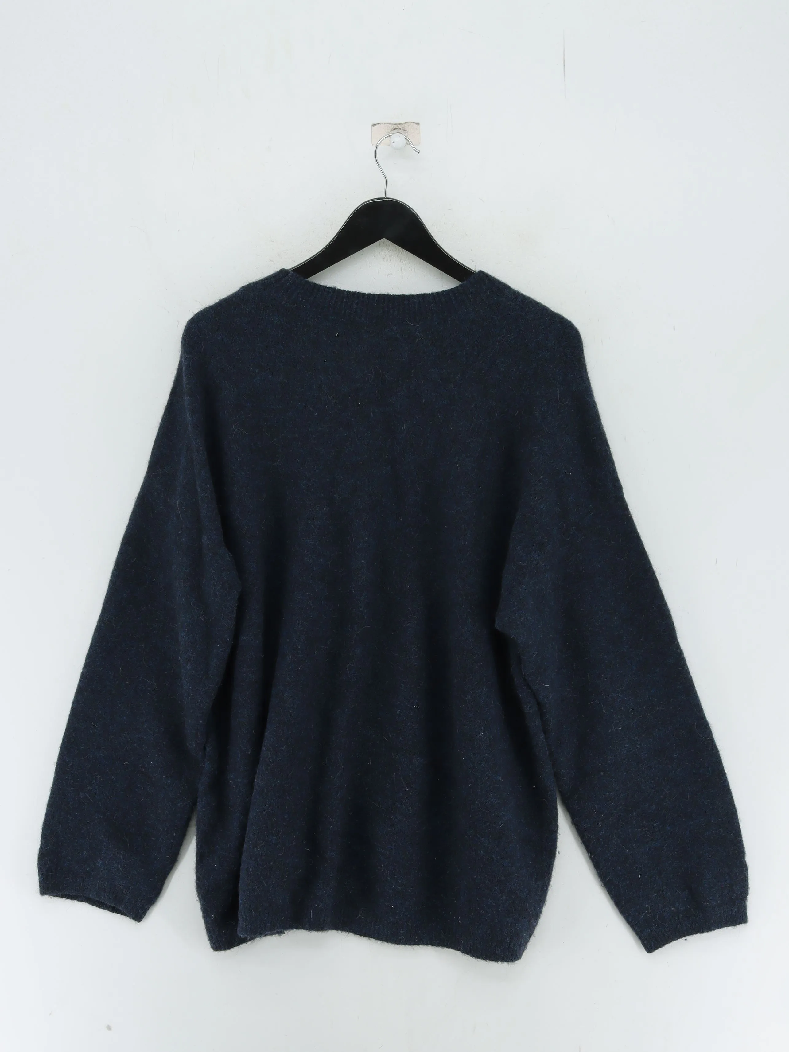 & Other Stories Men's Jumper S Blue Other with Elastane, Polyamide, Wool