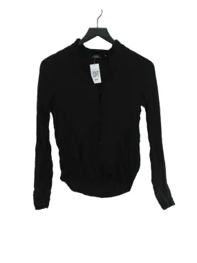 & Other Stories Women's Blouse UK 6 Black 100% Viscose