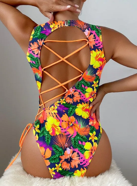 Anguilla Cut Out Open Back Swimsuit