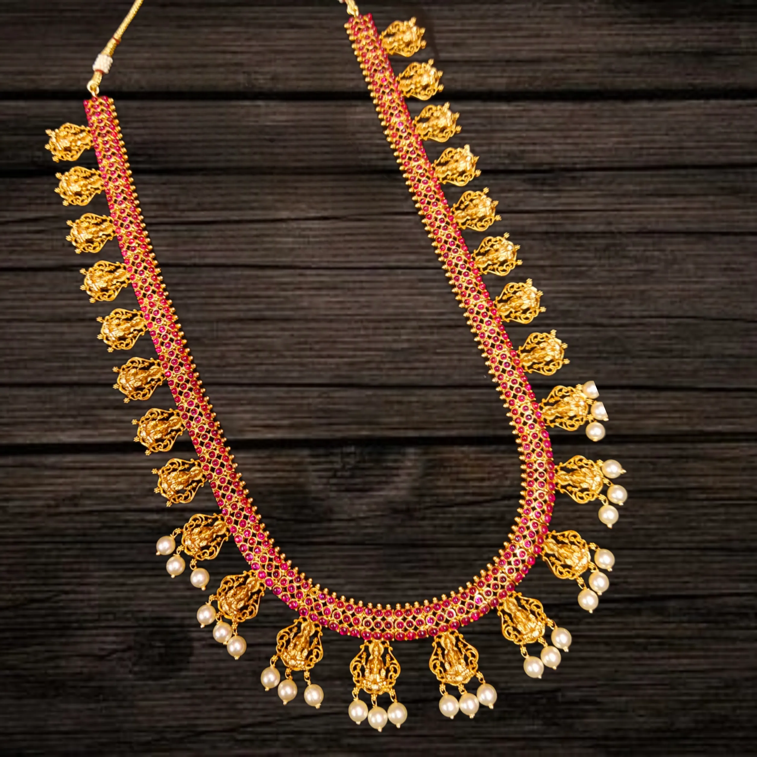 Antique Goddess Laxmi Necklace Set By Asp Fashion Jewellery