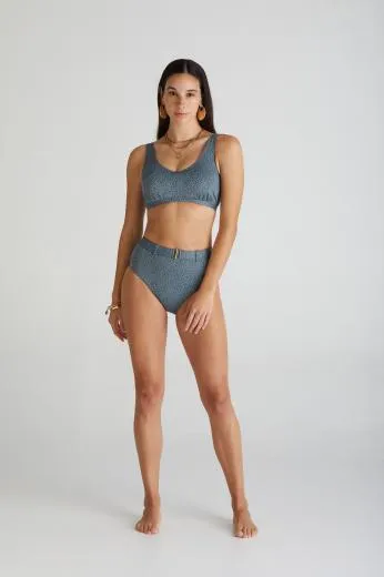 AQUA BLU DOVE HIGH WAIST BOTTOM