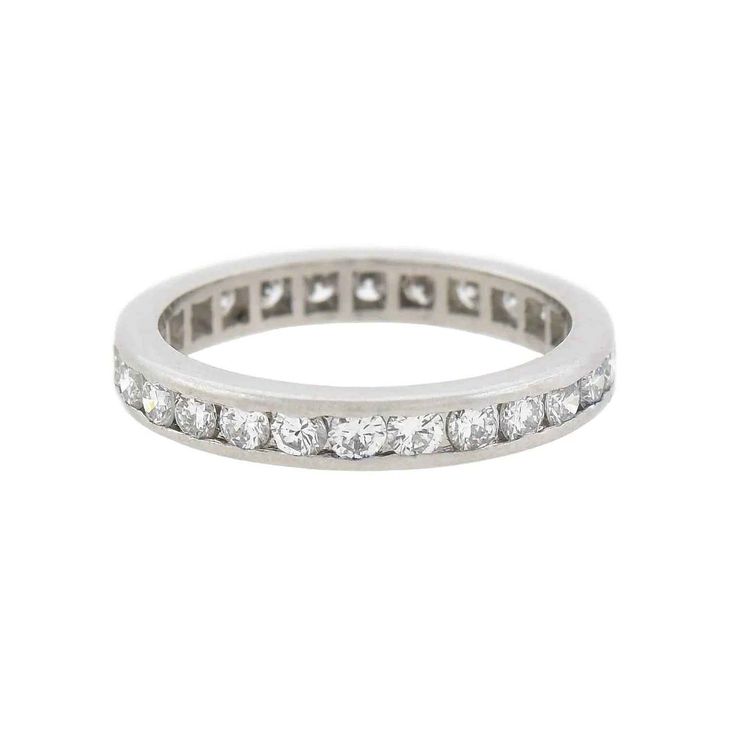 Art Deco Platinum Diamond Eternity Band 1.25ctw