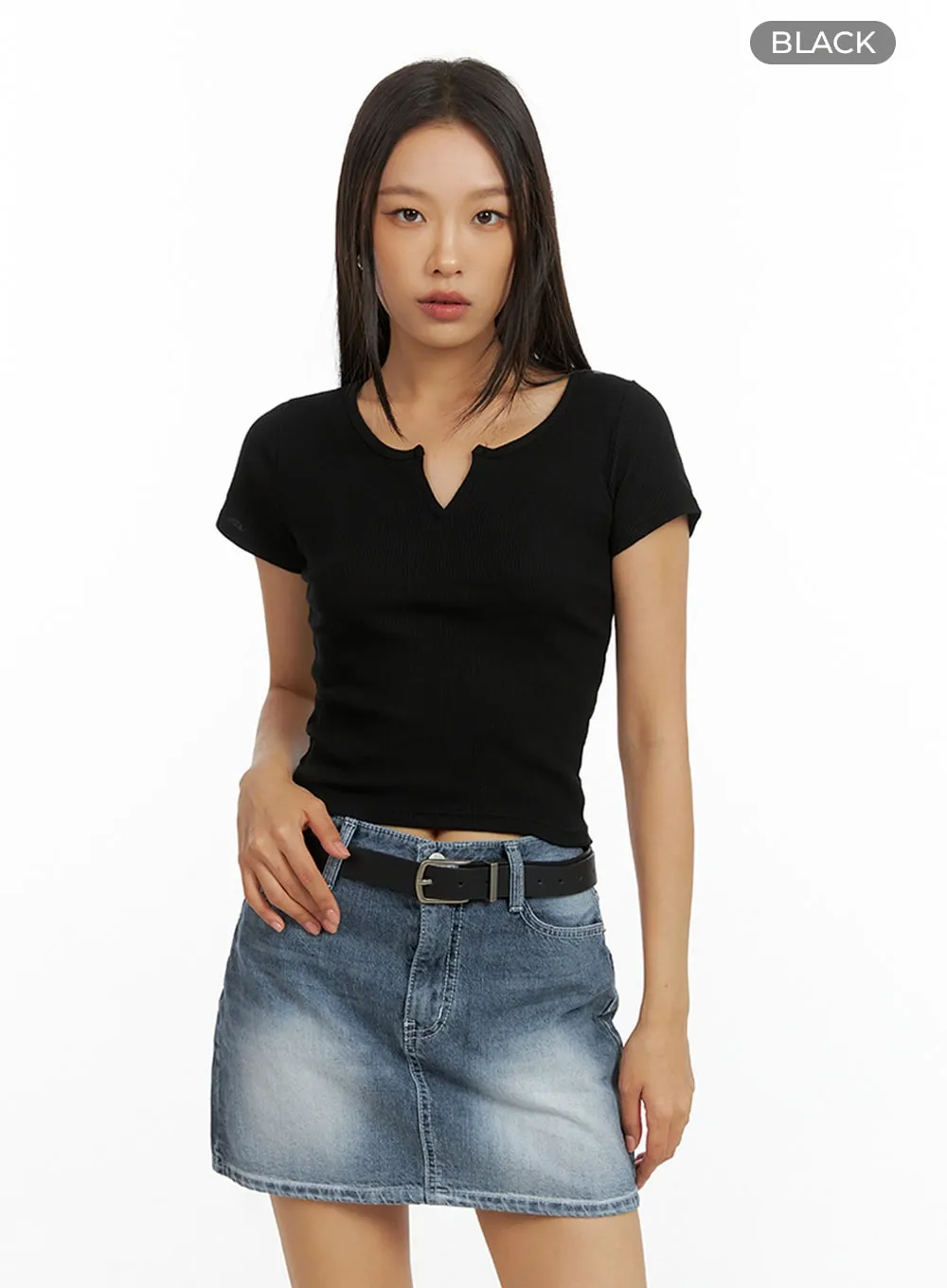 Basic Cotton Crop Tee IL409