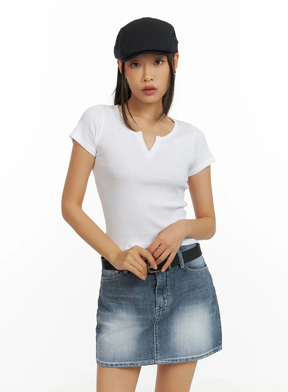 Basic Cotton Crop Tee IL409