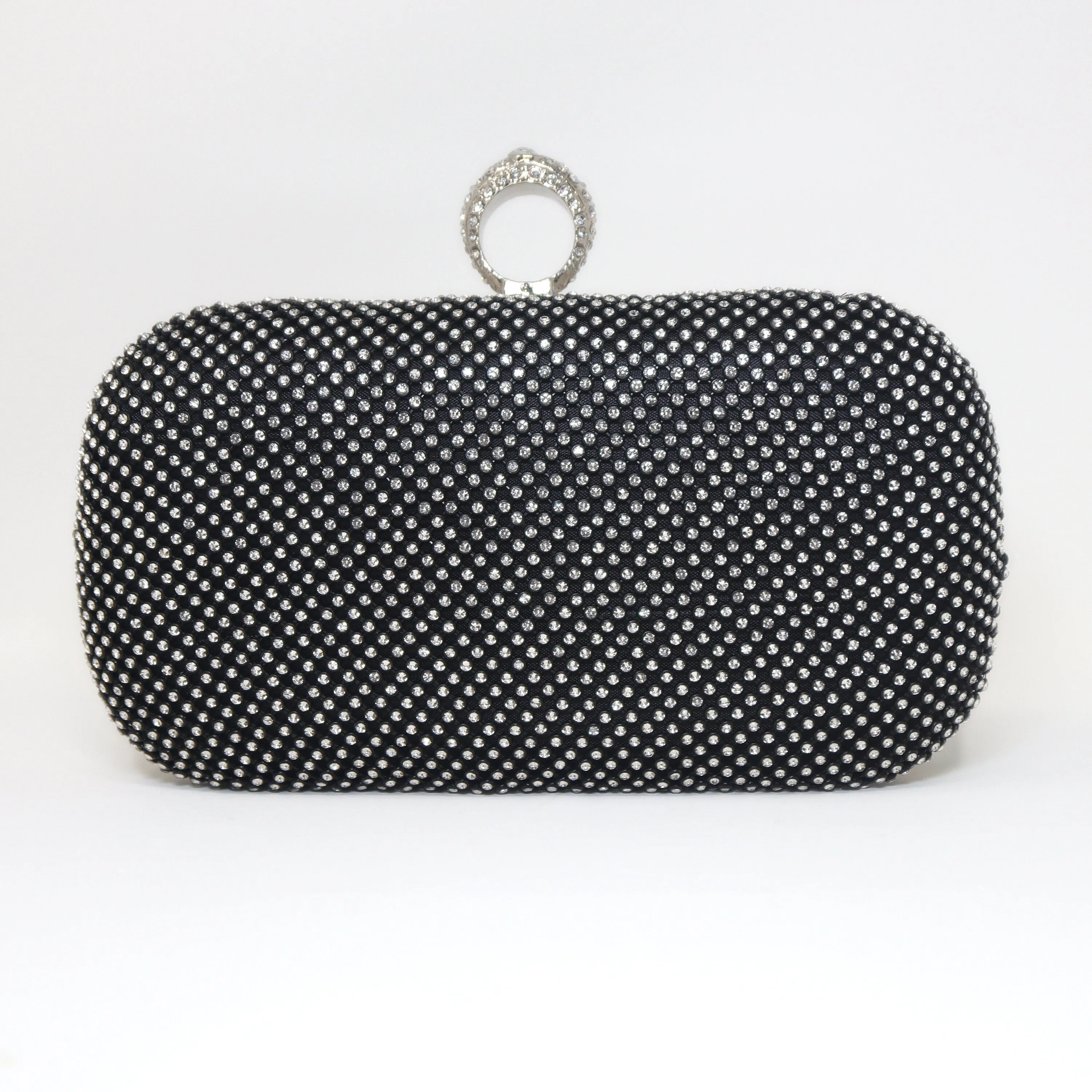 Black Crystal Wedding Clutch, Statement Bag, Evening Clutch, Wedding Clutch, Bridal Bag, Black Cross Body Bag