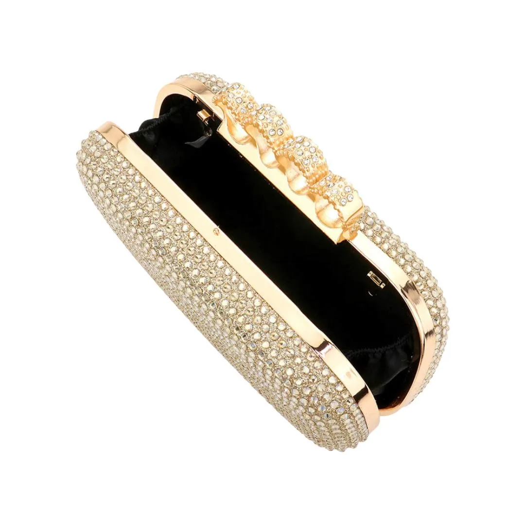 Bling Rectangle Evening Clutch Crossbody Bag