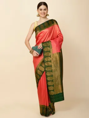 Brocade Zari Jaal Woven Handloom Saree