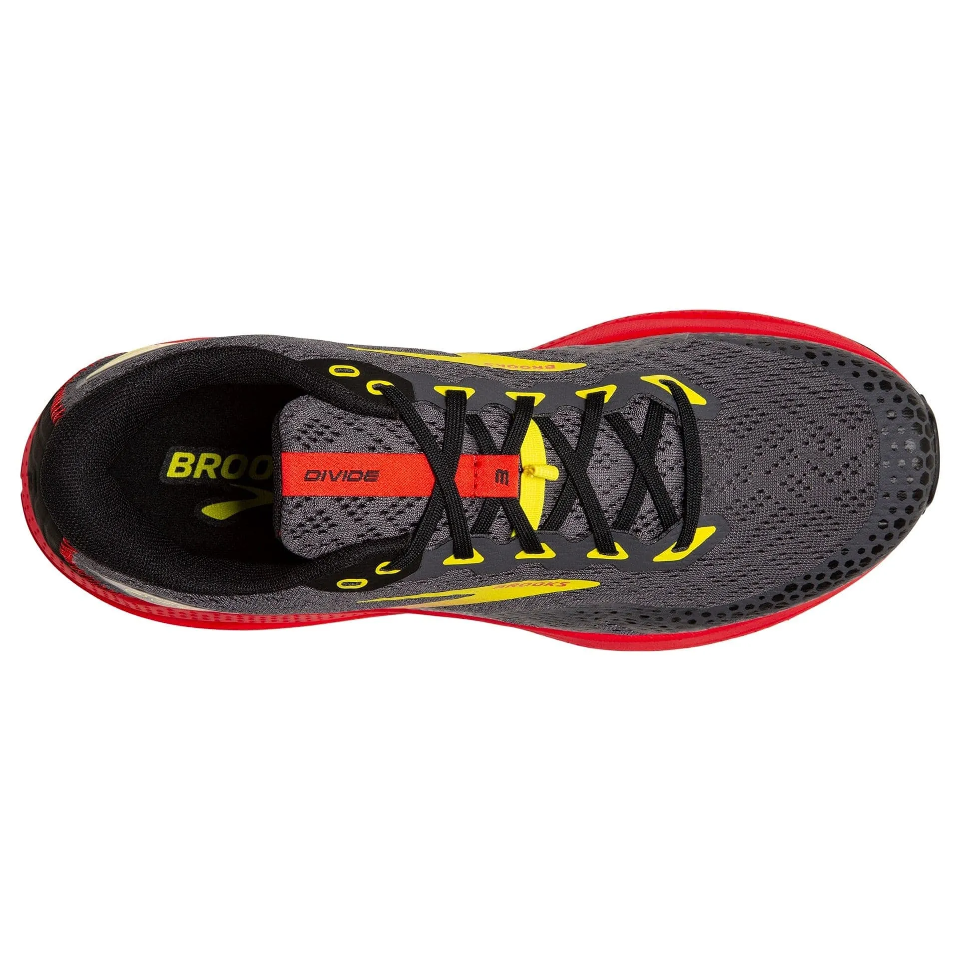 Brooks Divide 3 (Mens) - Black/Fiery Red/Blazing Yellow