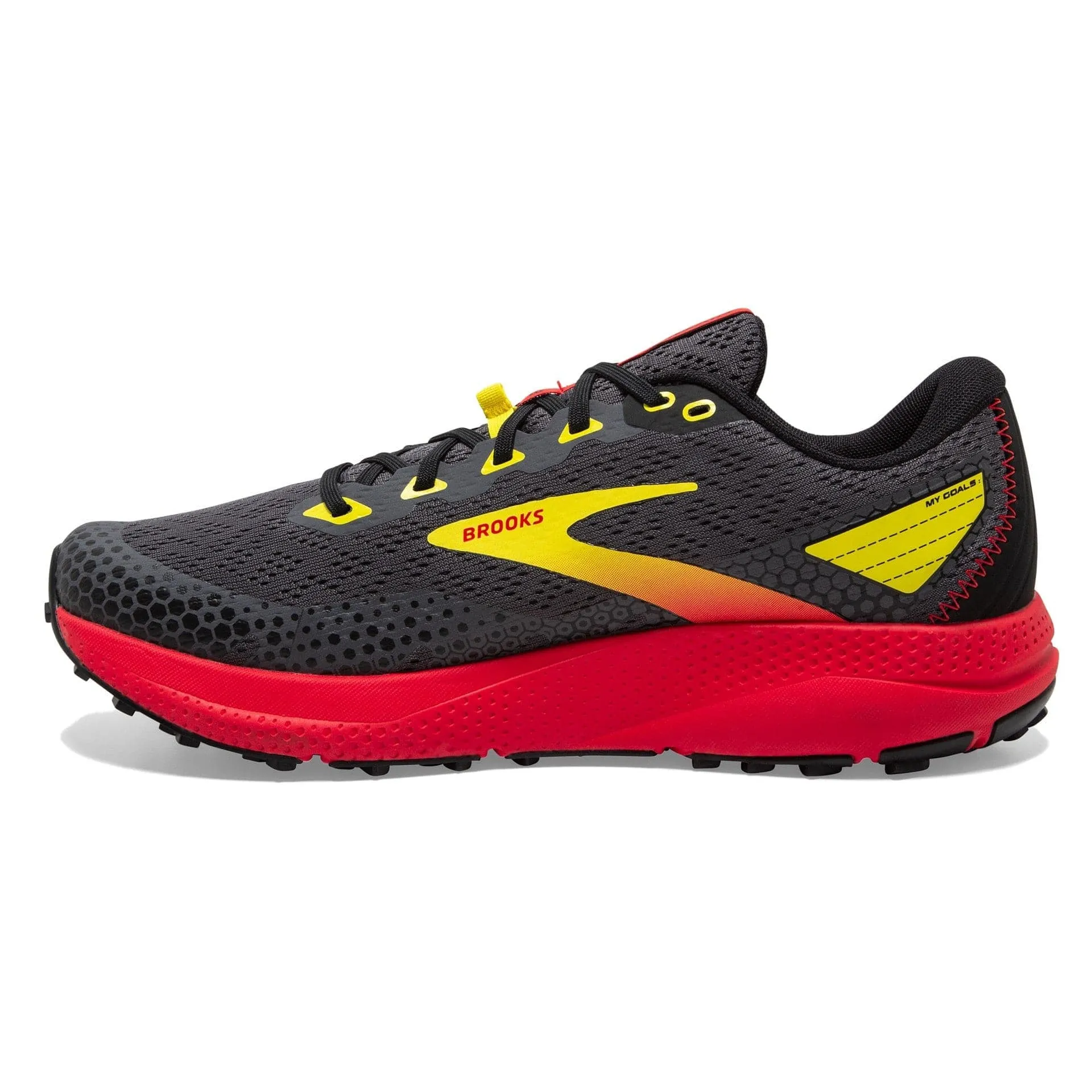 Brooks Divide 3 (Mens) - Black/Fiery Red/Blazing Yellow