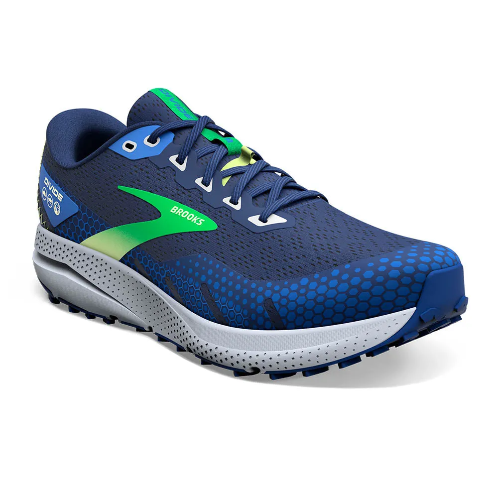 Brooks Divide 3 (Mens) - Blue/Green/Grey