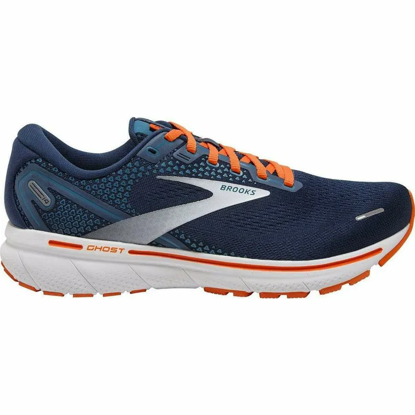 Brooks Ghost 14 Mens Running Shoe Titan / Teal / Flame