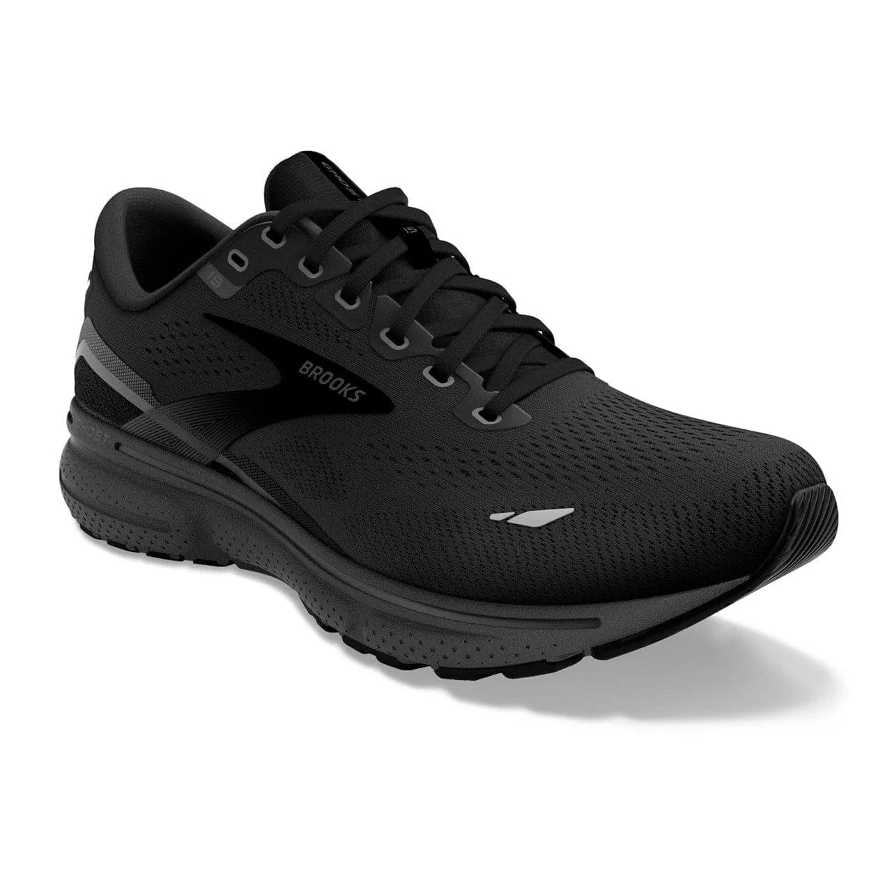 Brooks Ghost 15 (Mens) Wide - Black/Black/Ebony