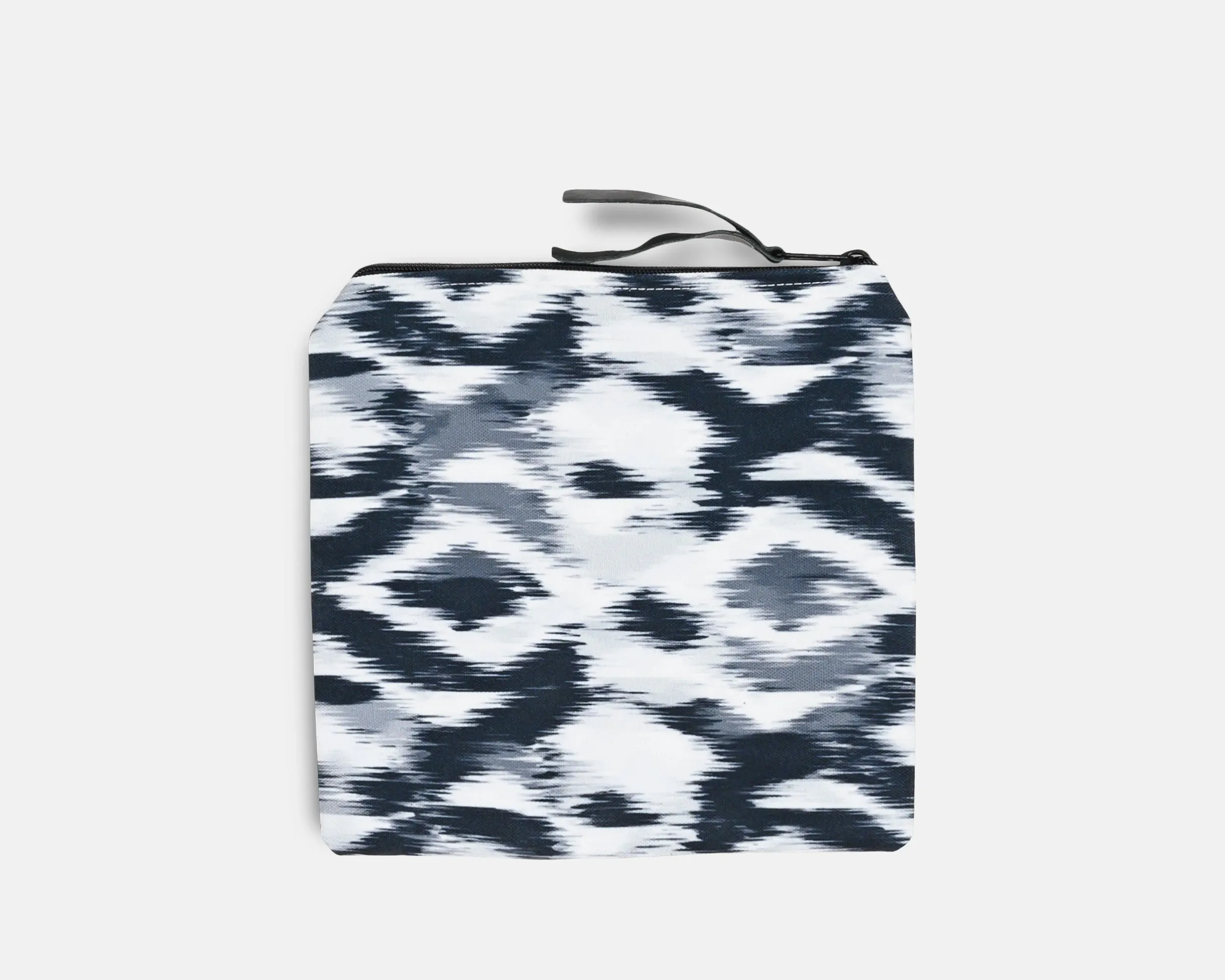 Canvas Bikini Bag - Blurred Ikat Print