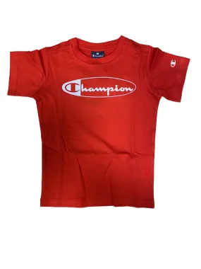 Champion Legacy Graphic short sleeve boy's t-shirt 306308 RS046 HRR red