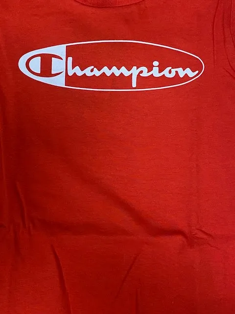 Champion Legacy Graphic short sleeve boy's t-shirt 306308 RS046 HRR red