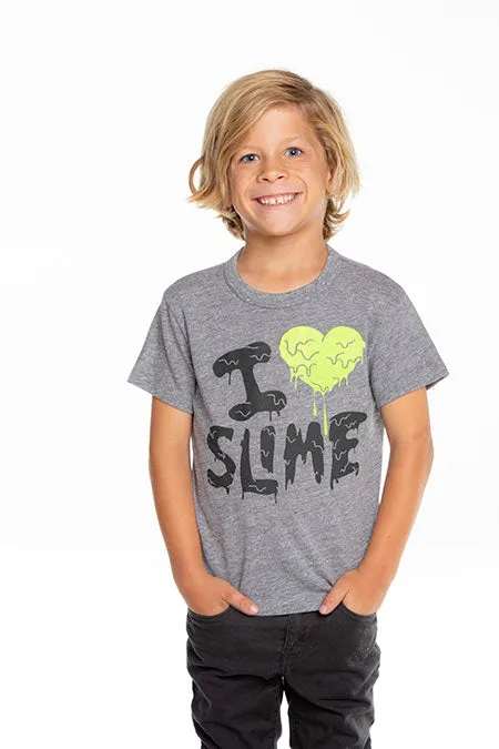 Chaser I Love Slime Short Sleeve Tee - Streaky Grey