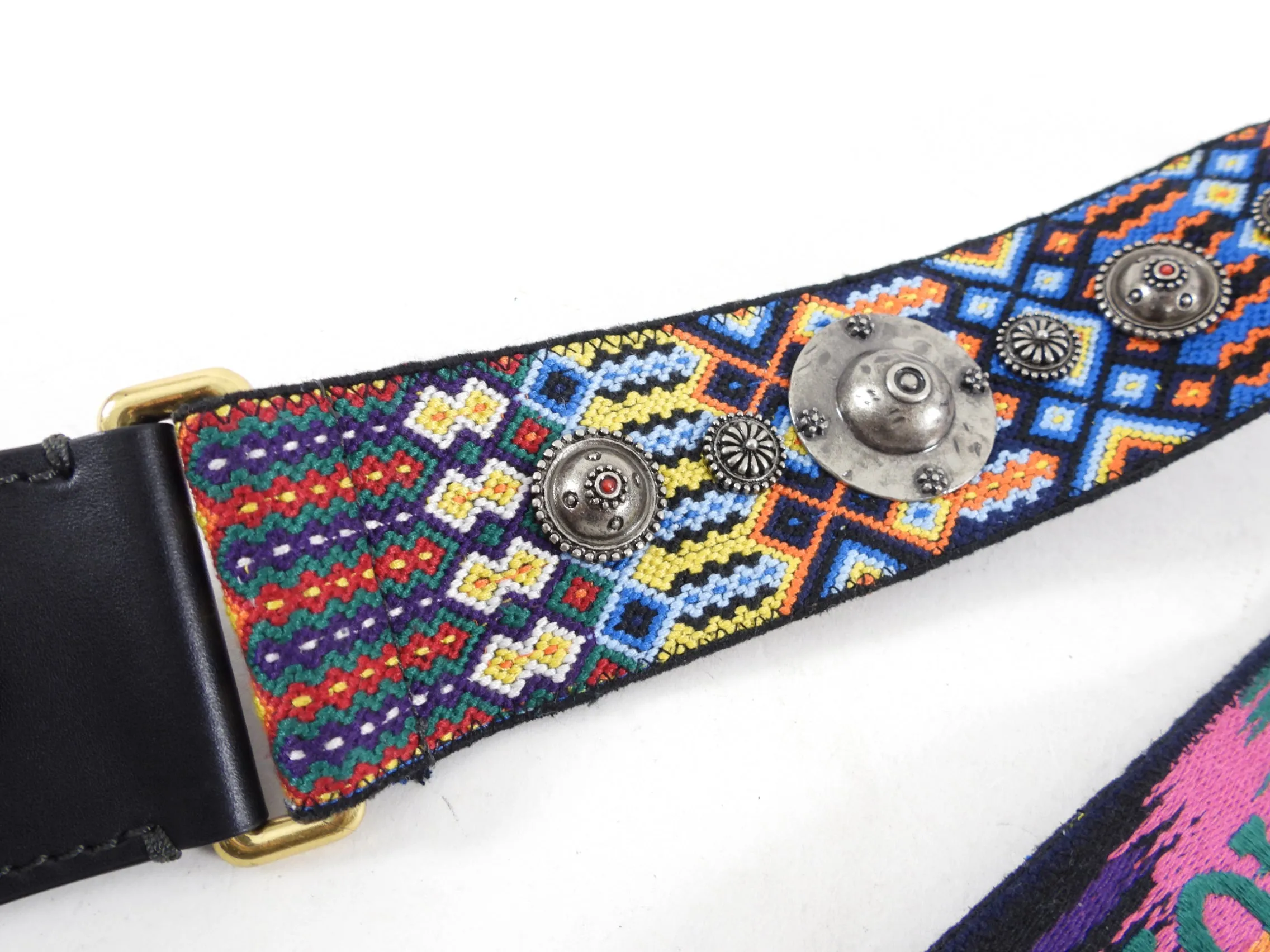 Christian Dior Wide Studded Multicolor Bag Strap