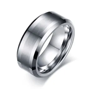 Classic Silver Wedding Band For Men