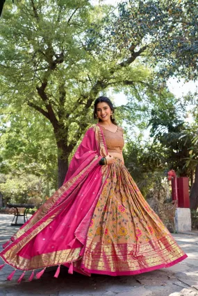 Designed Kalamkari Print Lehenga Choli