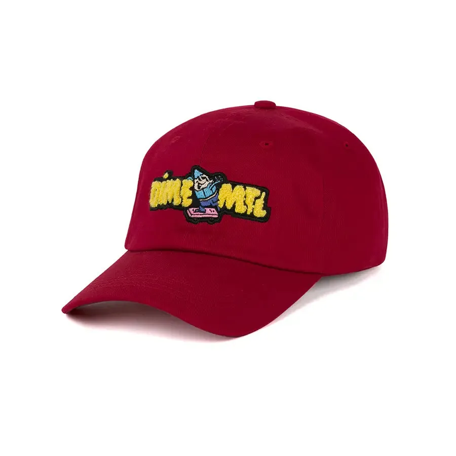 Dime MTL Crayon Chenille Low Pro Hat - Dark Red