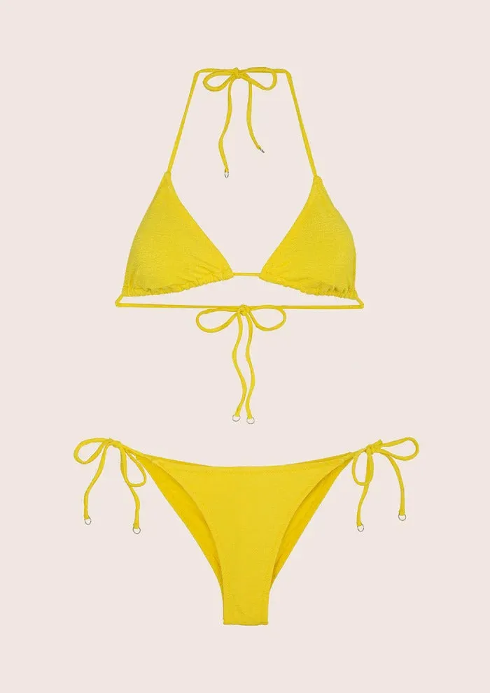 EFFEK BIKINI TRIANGOLO E SLIP BRASILIANO GIALLO