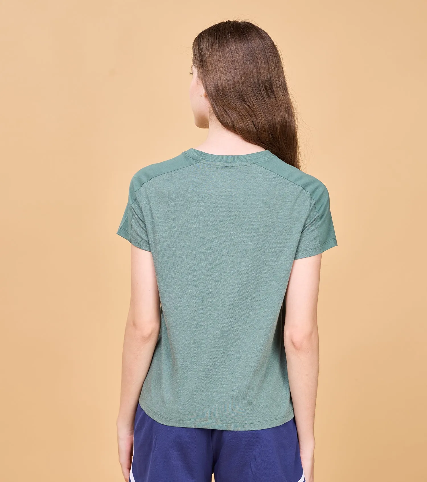 Enamor E306 Basic Cut and Sew Tee - Short Sleeve Cotton T-Shirt with Classic Cut & Sew Detail