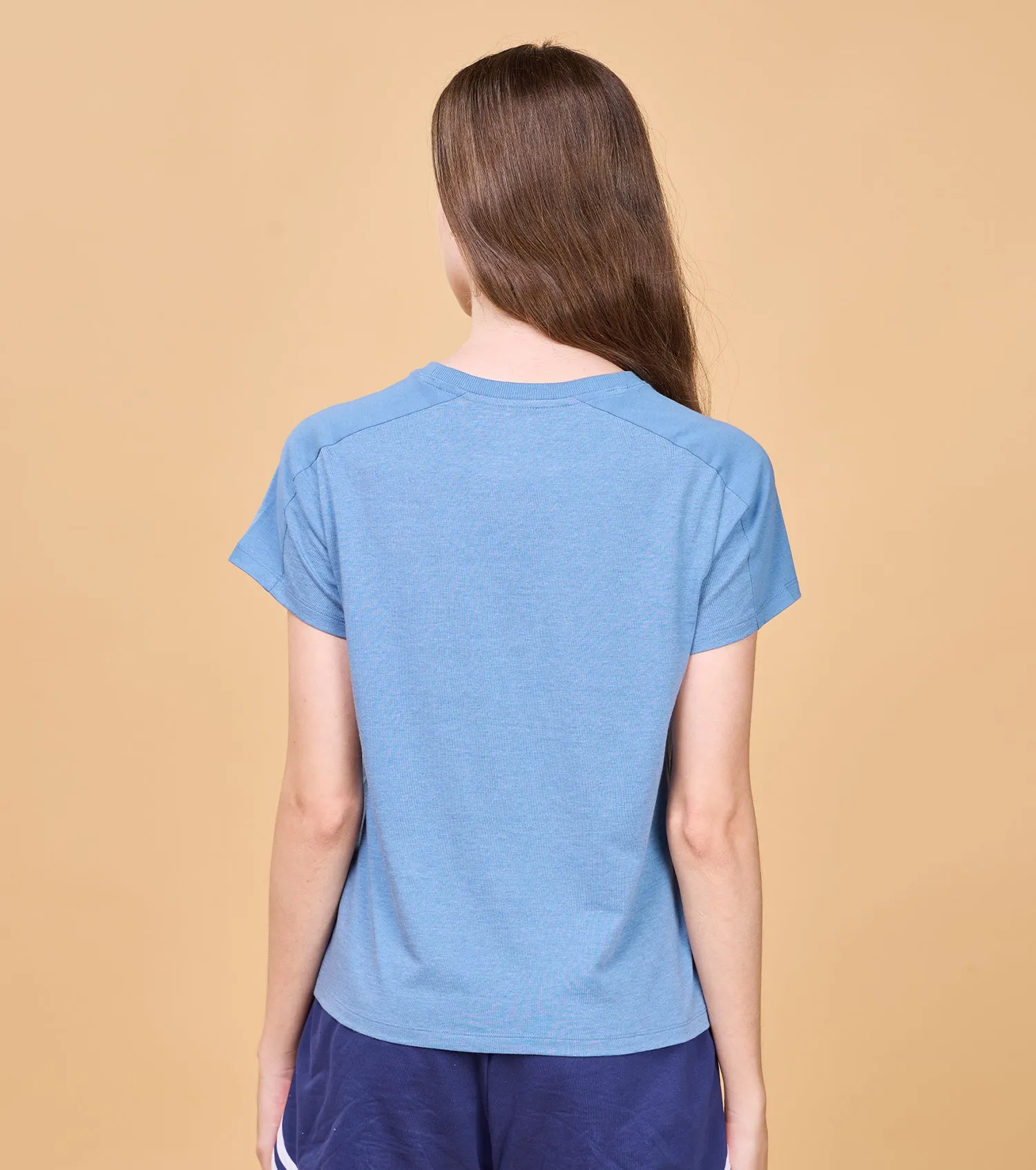 Enamor E306 Basic Cut and Sew Tee - Short Sleeve Cotton T-Shirt with Classic Cut & Sew Detail