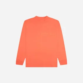 FEAR OF GOD ESSENTIALS L/S TEE CORAL