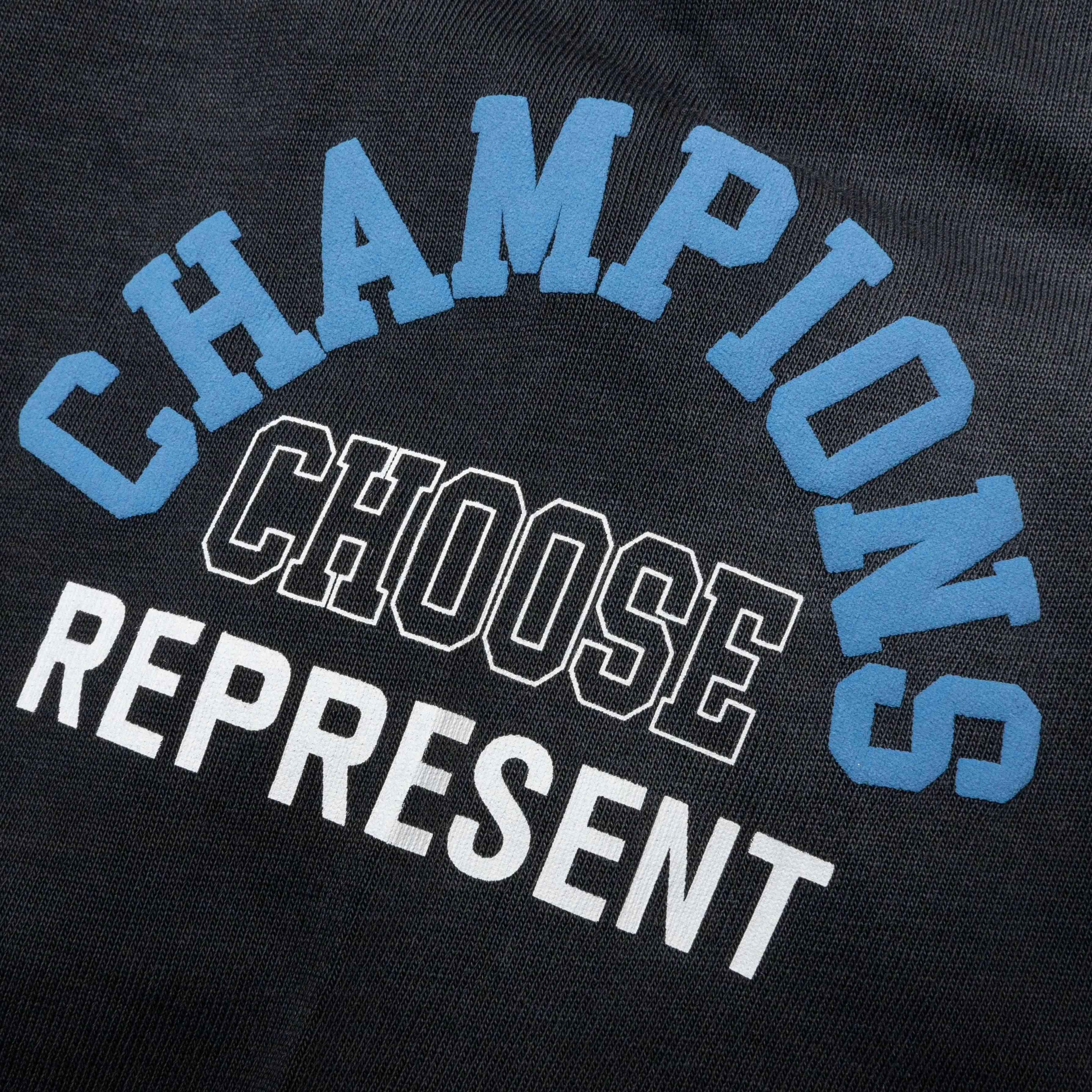 Feature x Represent Champion Rings T-Shirt - Stained Black