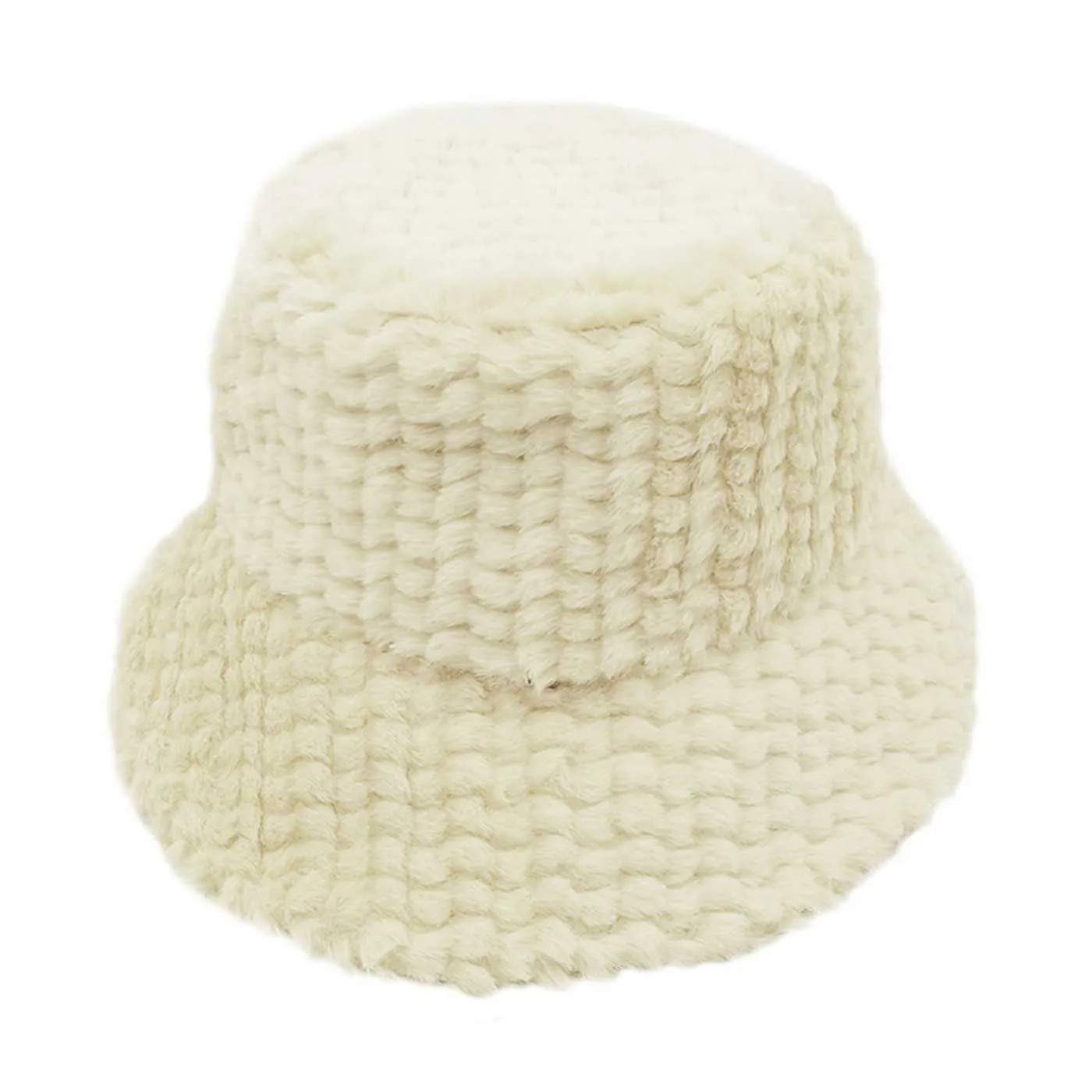 Fuzzy Faux Fur Bucket Hat