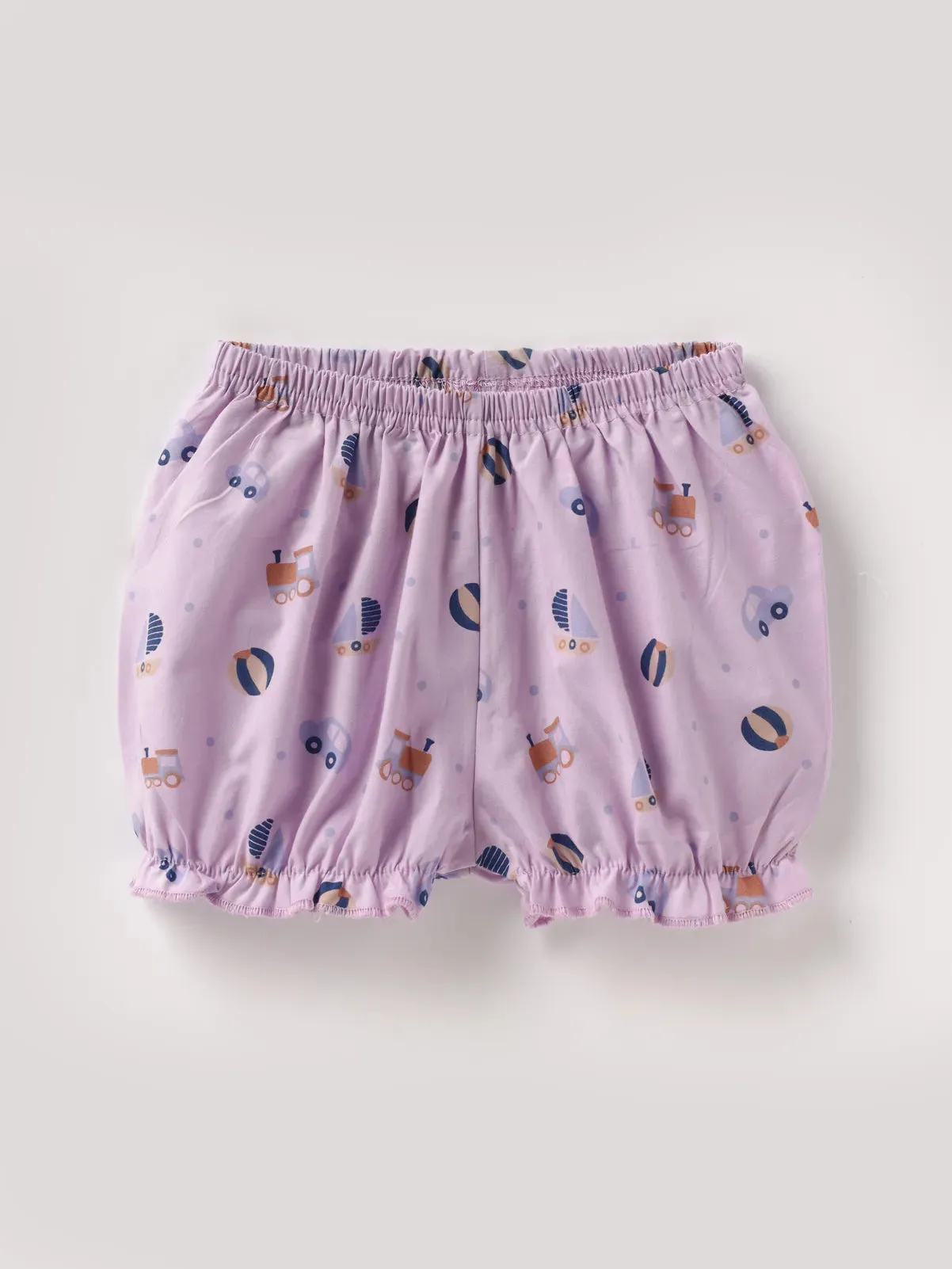 GIRLS AOP WOVEN SET WITH BLOOMER