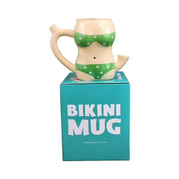 Green Bikini Mug Pipe