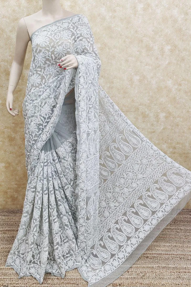 Gulzar Full Jaal Chikankari Saree