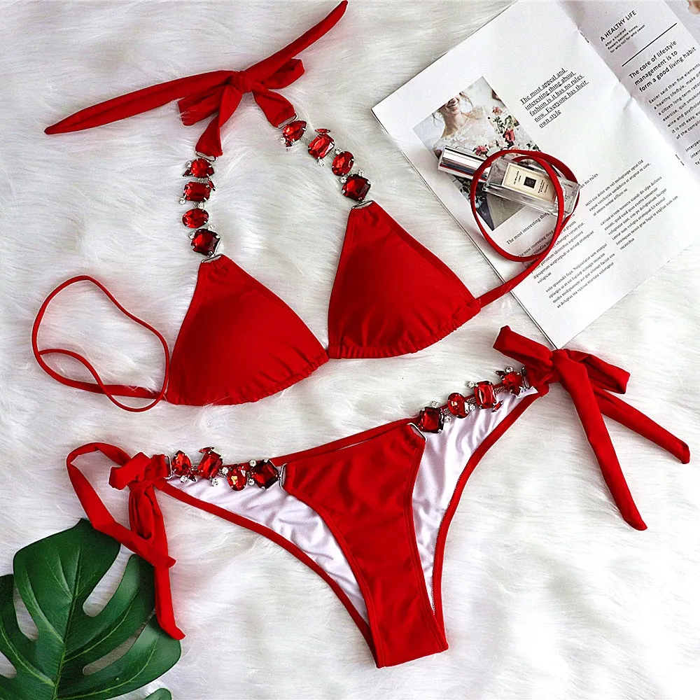 Halter Neck Bikini Set