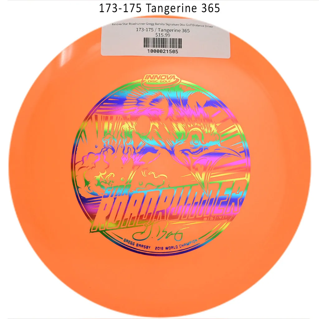 Innova Star Roadrunner Gregg Barsby Signature Disc Golf Distance Driver