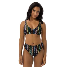 Kaleidoscope Recycled high-waisted bikini