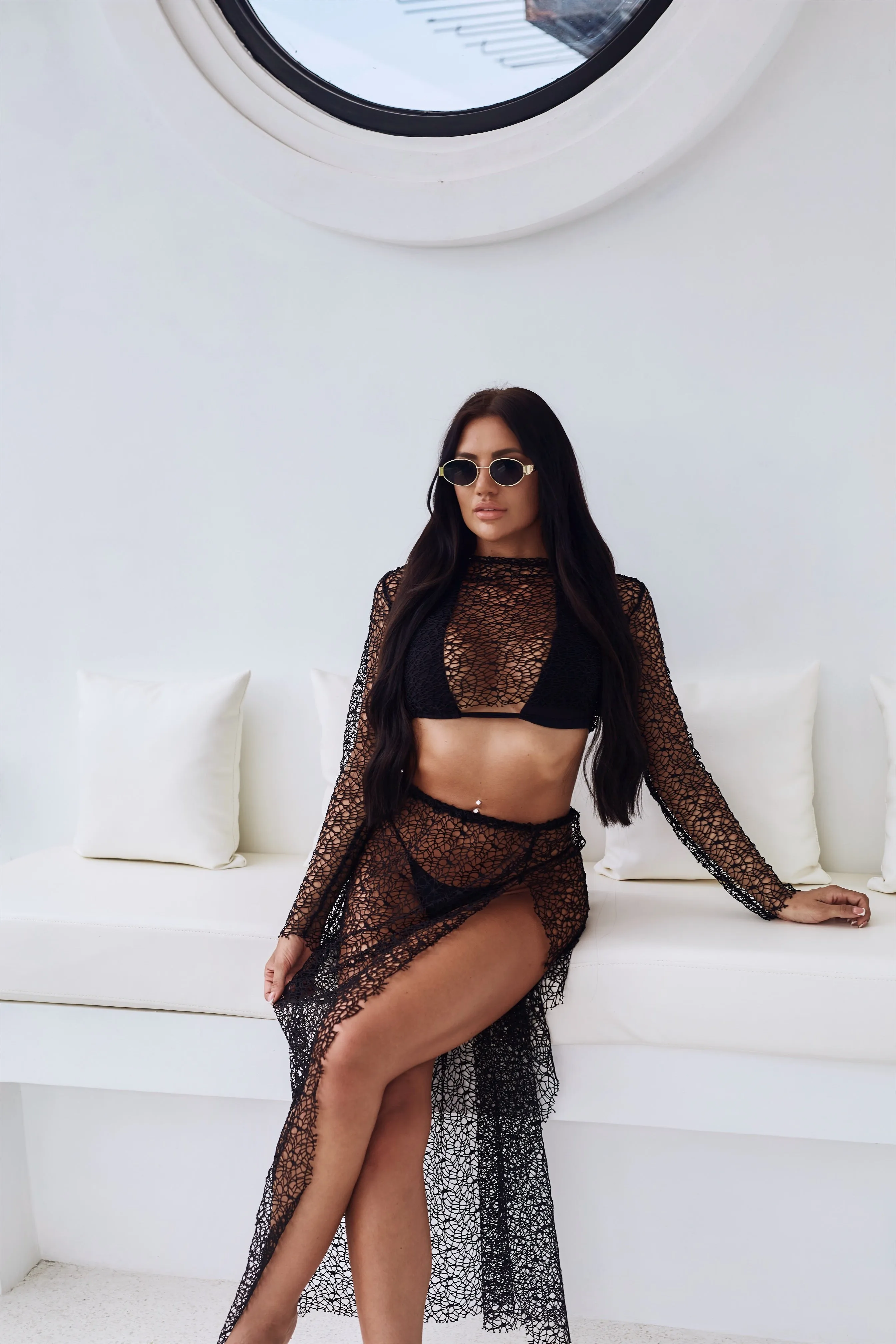 Marbella Bikini Cover Up (black)