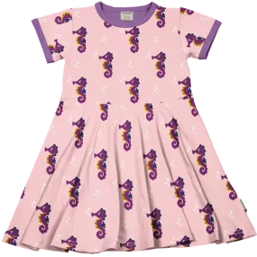 Maxomorra Seahorse Organic Cotton Short Sleeved Circle Dress