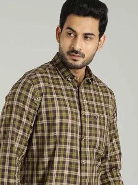 Men Checked Full Sleeve Cotton Shirt